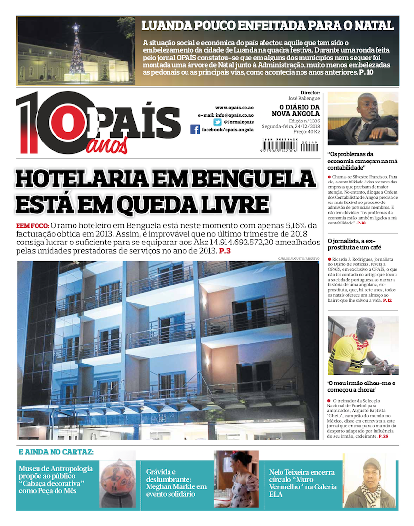 Hotelaria em Benguela está em queda livre